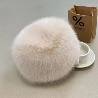 Flat Top Brimless Ushanka with Plush Faux Fur - Image 11