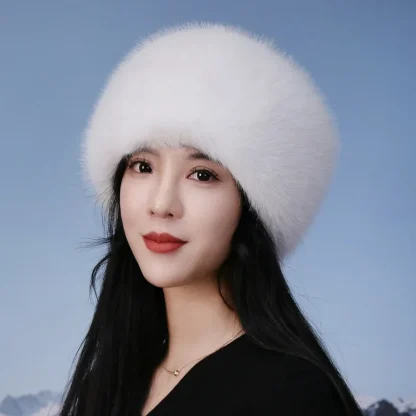 Faux Fur Ushanka without Ear Flaps - Image 4
