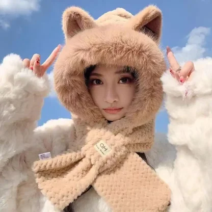 Warm and Cozy Trapper Hat with Cute Cat Ears - Image 4