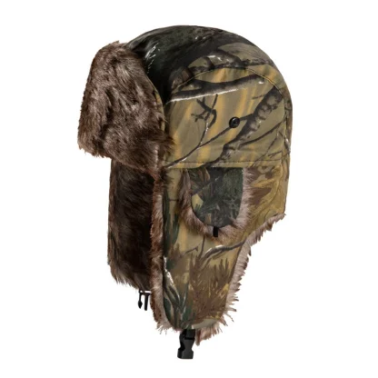 Waterproof Aviator Hat with Camouflage Print - Image 3