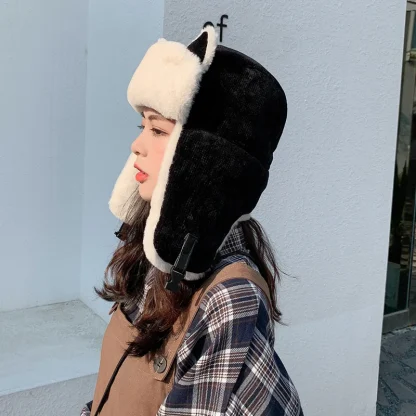 Thicken Trapper Hat with Cat Ears Design - Image 6
