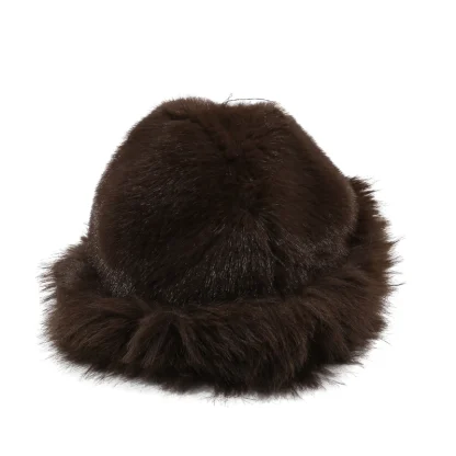 Solid Color Plush Faux Fur Ushanka - Image 11