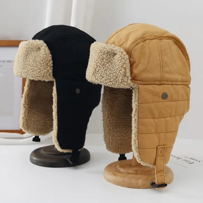 Thick Quilted Classic Trapper Hats