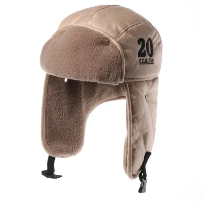 Fleece Lined Aviator Hat with Goggle - Image 3