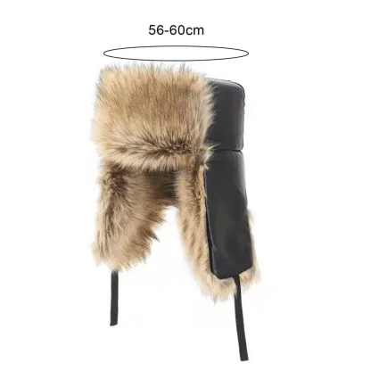 Foldable Ear Flaps Ushanka with Faux Fur - Image 15