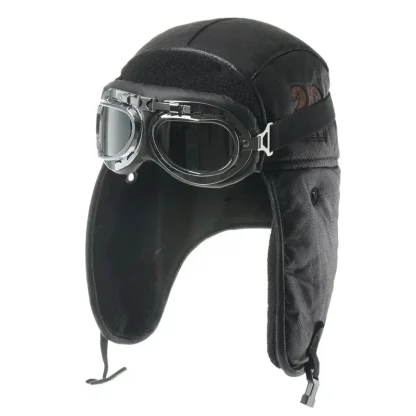 Fleece Lined Aviator Hat with Goggle - Image 10