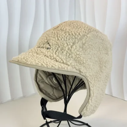 Waterproof Quilted Trapper Hat with Brim - Image 5