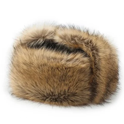 Foldable Ear Flaps Ushanka with Faux Fur - Image 12