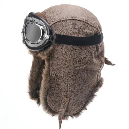 Rugged Warm Trapper Hat with Goggle - Image 9