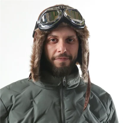 Rugged Warm Trapper Hat with Goggle - Image 11
