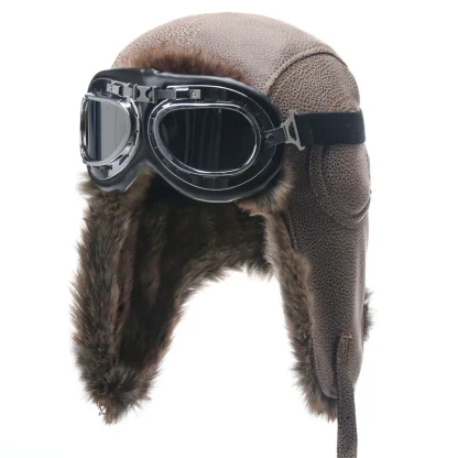 Rugged Warm Trapper Hat with Goggle - Image 8
