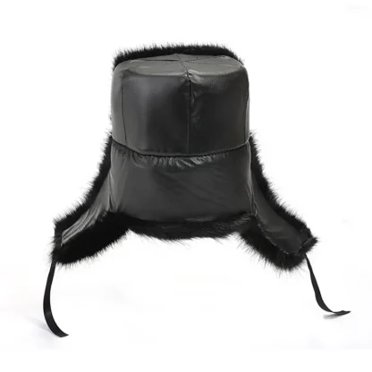 Foldable Ear Flaps Ushanka with Faux Fur - Image 7