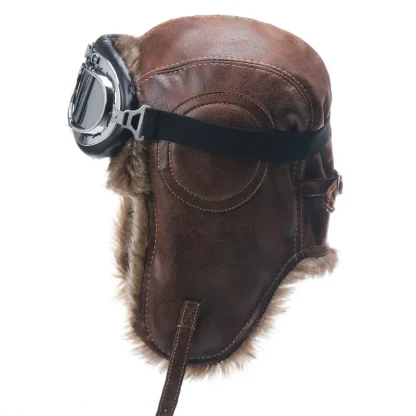 Rugged Warm Trapper Hat with Goggle - Image 4