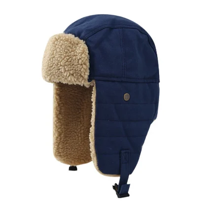 Thick Quilted Classic Trapper Hats - Image 8