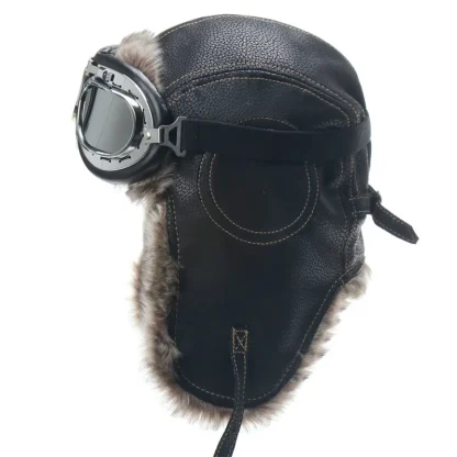 Rugged Warm Trapper Hat with Goggle - Image 2