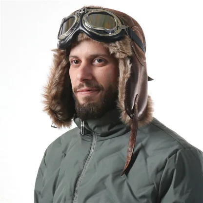 Rugged Warm Trapper Hat with Goggle - Image 12