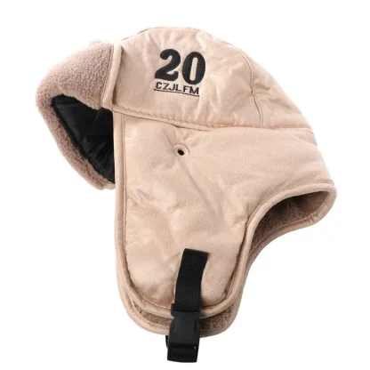 Fleece Lined Aviator Hat with Goggle - Image 4